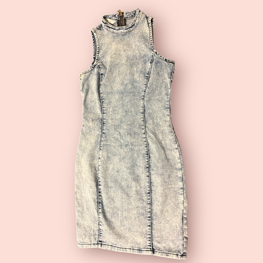 Nicki Minaj Collection Denim Bodycon Dress (Size S)